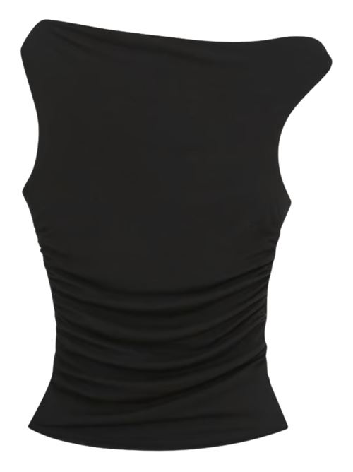 Top asimmetrico in tessuto stretch Grace & Mila | SS2617138NOIR